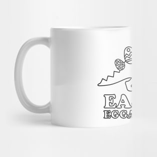 Easter Coloring Book Style - Color Your Own Dinosaur Mug